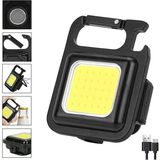 LED Anahtarlıklı Cep Boy Cob LED L Kasa Mıknatıslı Şişe Açacağı USB Li Şarj Edilebilir El Feneri Hs-37