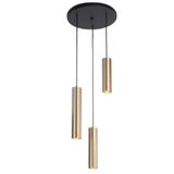 LED AVİZE MODERN SPOR ÜÇLÜ LED SARKIT AVİZE GOLD LED AMPUL GÜN IŞIĞI DAHİLDİR MYL002424