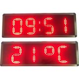 'Led Dijital Saat Termometre (Derece) Kasa Ölçüsü:16x50 cm - 20x40 cm
