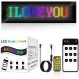 LED Ekran Matrix Panel Cama Yapışan Büyük Boy 16X32 Telefon App Kontrol Digital Araba Yazısı