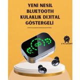 LED Ekranlı Kablosuz Kulaklık – Gürültü Önleyici Mikrofon ve Dokunmatik Özellikli