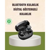 Led Ekranlı Şarjlı Kablosuz Kulak İçi Kulaklık