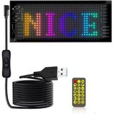 LED Esnek Tabela Araba Dükkan Mağaza LED Şerit Pano Reklam Emoji Isim Özelleştirme Uygulama Destekli - Renkli