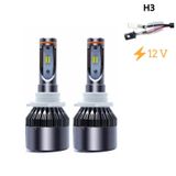 Led Far Ampulü Çift Renk Sarı/beyaz H3-36w-4800lm-12v / Laam489-1