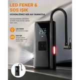 Led Fenerli Ve Sos Işıklı Çok Fonksiyonlu Hava Kompresörü Yeni Nesil