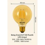 Led Fılament Rustik Ampul Kes 606