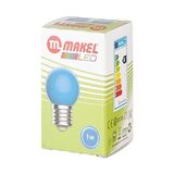 LED Gece Lambası, 1 W, Mavi - 0,5 W - Altın