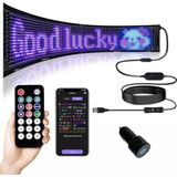LED İşaretler, Açık Tabela, Programlanabilir Esnek Büyük Parlak LED Matrix Panel USB 5V Bluetooth Uygulama Kontrolü DIY Kaydırma LED İşaret Araba, Mağaza, Bar, Parti, İş Festivali Ev Dekoru için 60 cm