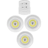 LED Işık Kablosuz Uzaktan Kumandalı LED Ampul Seti 3'lü Set - 0,5 W - Altın