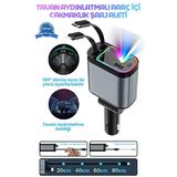 Led Işık Tavan Aydınlatmalı 66W 4'1 Çift Kablolu Hızlı Şarj 3.4A Araç İçi Çakmaklık Şarj Aleti