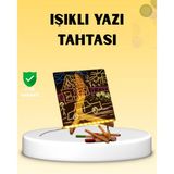 Led Işıklı Akrilik Yazı Tahtası Renkli Kalem Setiyle Mir04188137