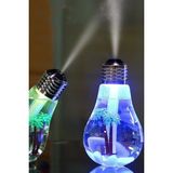 LED Işıklı Ampül Hava Nemlendirici Buhar Makinası Humidifier - Beyaz