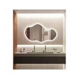 Led Işıklı - Beyaz Işık Rengi - Modern Dekoratif Duvar Aynası