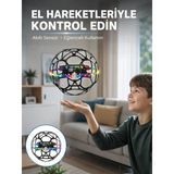 Led Işıklı Futbol Topu Mini Drone Akıllı Sensörlü El Kontrollü