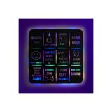 Led Işıklı Gameing Diva Dekoratif Tablo Oyun Odası Duvar Dekorlu Gece Lambası Çok Renkli 60 cm