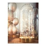 Led Işıklı Gold Ters Fanus 3 Metre Peri Tel Gün Işığı Gold Teraryum Dekoratif Organizasyon Süsleme