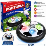 LED Işıklı Hava Destekli Süzülen Futbol Topu 17 cm – Hover Ball Ev Içi Futbol Oyunu 3+ Yaş - Siyah - Beyaz