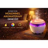 Led Işıklı Hava Nemlendirici Ve Ultrasonik Aroma Difüzör Sessiz Çalışma Ve Zamanlayıcı