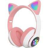 LED Işıklı Kedi Kulaklı Kablosuz Bluetooth Kulaklık – Çocuklar İçin Katlanabilir, Derin Baslı HiFi Stereo, TF Kart ve AUX Girişli, Kız/Erkek Uyumlu