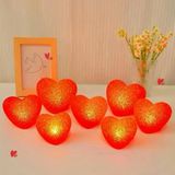 Led Işıklı Kırmızı Gece Lambası 12'Li Paket