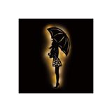 Led Işıklı Kişiselleştirilebilir Kadın Temalı Tablo Edna Dekoratif Gece Lambası Sarı 80 x 32