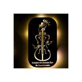 Led Işıklı Kişiselleştirilebilir Müzik Temalı Tablo Kadın Figürlü Dekoratif Gece Lambası Sarı 50 cm