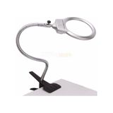 Led Işıklı Mandallı Büyüteç 130 Mm Işıklı Masa Lambası Pilli