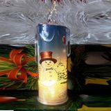 Led Işıklı Mum Kardan Adamlı Mum Yılbaşı Işıkları Yılbaşı Mumu Pilli Mum Kardan Adam Led Mum Gün Işığı Pilli Led Işık Vitrin