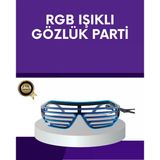 Led Işıklı Parti Gözlüğü Renkli Eğlence Aksesuarı