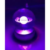 Led Işıklı Renk Değiştiren Satürn Gezegen Cam Küre Sevgiliye Eşe Özel Günlere Sürpriz Hediye Dekoratif Cam Küre