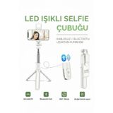 Led Işıklı Selfie Çubuğu Bluetooth Kumandalı Kablosuz Tripot Selfie Monopod Selfie Stick (Beya
