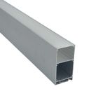 LED Kanal Profil Alüminyum Kasa 2 Metre 85x85mm Linear Opak Pleksi Yan Kapak Sarkıt LED Kasa 8413