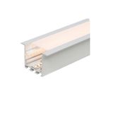 LED Kanal Profil Alüminyum Sıva Altı Kasa 1 Metre 2270 SA 85x40mm Opak Pleksi Yan Kapak ve Montaj Yayı Dahil