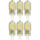 LED Kapsül Ampul, 12V 3W, Sarı Işık 3000K, G4 Duylu, 6 Adet Set - 0,5 W - Altın