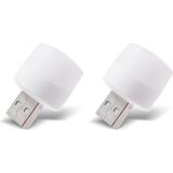 LED Küçük Beyaz Işık, USB Mini LED Lamba, Koridor, Tuvalet, Oturma Odası, Çocuk Odası Için Rehber Gece Aydınlatma Işığı (2 Adet)