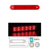 Led Lamba 12 Ledli Çift Sıralı Su geçirmez 12-24 Volt 2.Adet.Kırmızı