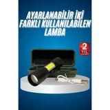 LED Lamba El Feneri Küçük Taşınabilir USB Şarjlı Acil Durum Lambası - COMPTR8291-6168 - Çok Renkli