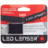 LED Lenser 4 sabitleme klipsi alın bandı, yetişkinler için, üniseks, siyah, tek boy