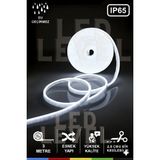 Led Level 12 Volt 3 Metre Beyaz Neon Şerit LED Esnek Silikonlu+Adaptör +Anahtarlı