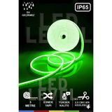 Led Level 12 Volt 3 Metre Yeşil Neon Şerit LED Esnek Silikonlu+Adaptör +Anahtarlı