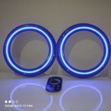 LED LEVEL 20 CM İçi boş Neon Işıklı Midrange Hoparlör Kapağı 1 Takım (2 Adet)