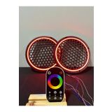 LED LEVEL Dokunmatik Kumandalı 20 CM Neon Işıklı Midrange Hoparlör Kapağı 1 Takım (2 Adet)