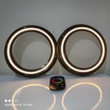 LED LEVEL Dokunmatik Kumandalı 20 Cm Rgb Neon Işıklı Midrange Hoparlör Kapağı Içi Boş 1 Takım (2 ADET)