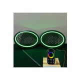 LED LEVEL Neon Işıklı Oval Midrange Kapağı Rgb Kumandalı 2 Takım 4 Adet