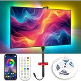 Led Level Tv Arkası LED 5 Metre Sensörlü 16MILYON Renk Tonu Profosyonel Şeritled Telefon&kumanda Kontrollü - Çok Renkli