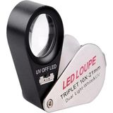 LED Loupe Triplet 10X Profesyonel Kuyumcu Lup Büyüteci? - Standart