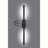 led marketim Dekoratif LED Aplik 50cm Beyaz -Minimalist Çubuk Dikdörtgen Rozans Tasarım Salon Yatak Başı Aplik