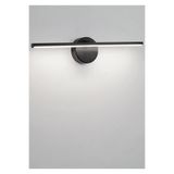 led marketim Siyah 70cm Beyaz Işık Led Aplik - Banyo, Ayna ve Tablo Aydınlatması
