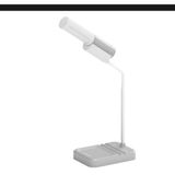 LED Masa Lambası, USB Şarjlı, Dokunmatik, Telefon Tutucu, Beyaz