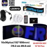Led Matris Piksel Panel Işık Uygulaması Uzaktan Kumanda Kaydırma Reklam Animasyon Programlanabilir Araba Kamyon Gözler Led Ekran Uzunluk 60 Cm